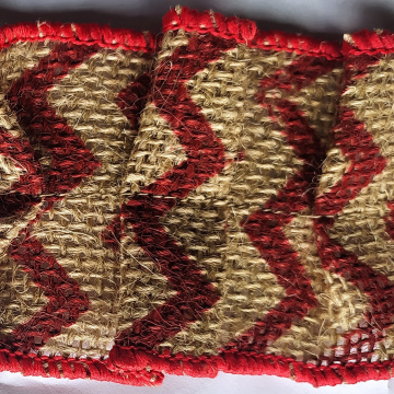 Cinta Yute Zig Zag con prenses